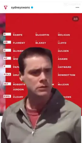 One man’s mistake is another man’s meme 🫠 IYKYK. #AFL #footy #sydneyswans #teamselection #blametheintern 