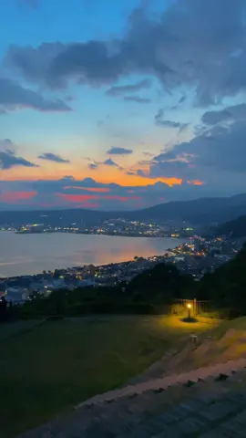 「君の名は。」 📍諏訪湖／長野県 📍Lake Suwa／Nagano, Japan #諏訪湖 #君の名は #長野 #japan #nagano #yourname 