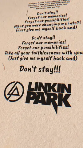 Linkin Park - Don't Stay 🧟‍♂️ . #dontstay #linkinpark #lp #meteora #lyricsvideo #lyrics #music #videolyrics #storywa #videolirik #fyp #lpu #linkinparkfan #underground #fypシ゚viral #fypシ゚ 
