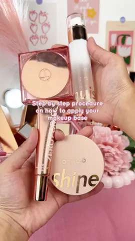 Here is a quick guide on how to apply your makeup base 🤗🩷 #OTWOO #otwooph #affordablemakeup #makeupessentials #makeuptiktok #makeupbase 