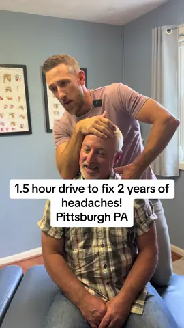 1.5 hour drive for headache cure! #chiropractic #chiropractor #adjustment #fyp 