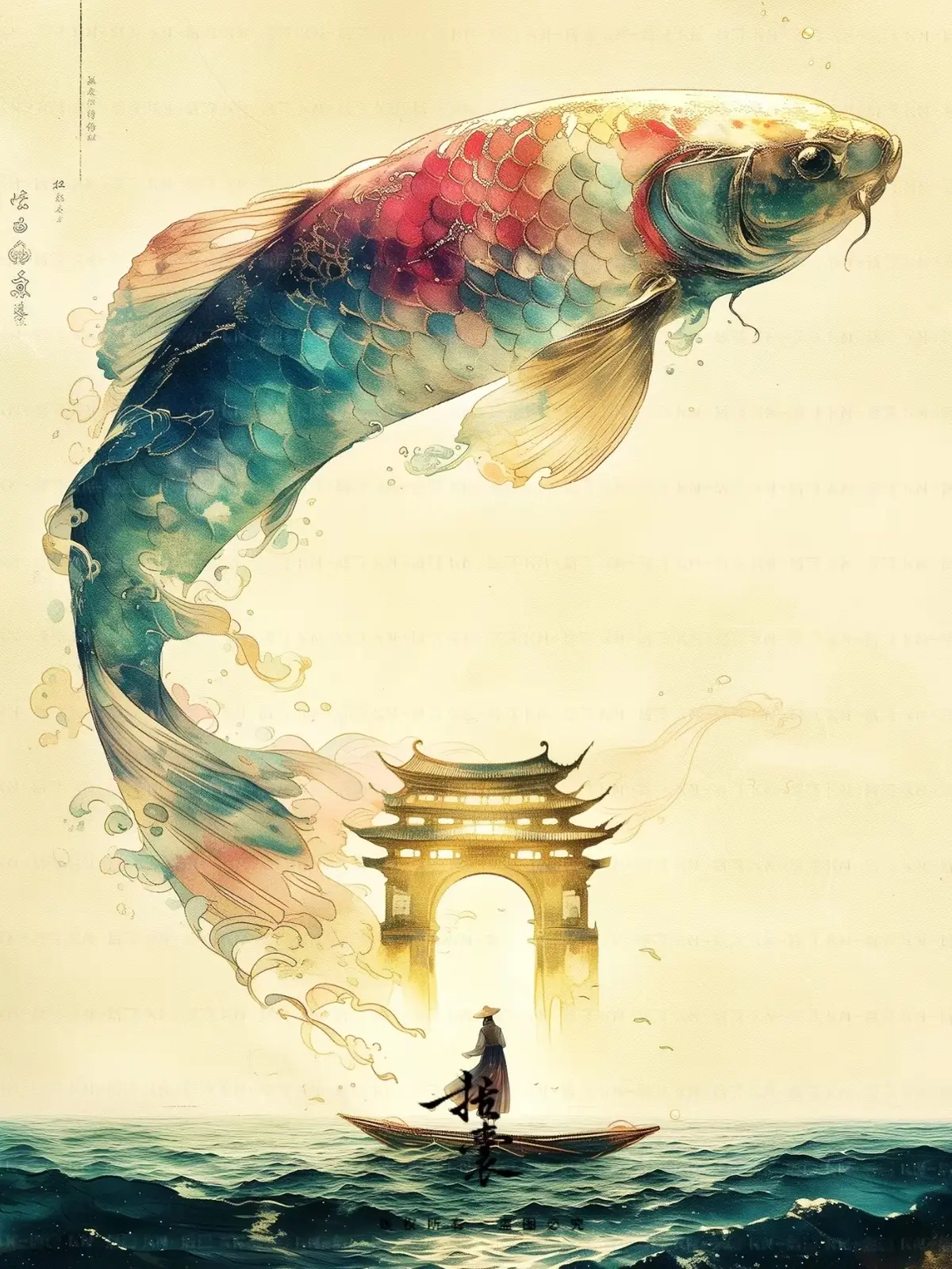 “Vượt Vũ Môn Quan, cá Chép hoá rồng” Pic này chúc các sĩ tử  #chualanh #xiaohongshu #art #tranh #nghethuat #xh #tiktok_xhtiktok #xhuong #cachephoarong #situ 