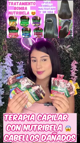 Terapia capilar con tratamientos nutribela 😍😱😱😱#cabello #viral #reparacion #repolarizacioncapilar 
