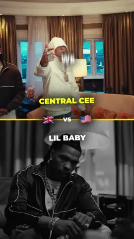 Let's settle the debate once and for all 👀🍓 @CentralCee vs @Lil Baby on their newest single #Band4Band 🇬🇧🇺🇸 #USvsUK #centralcee #lilbaby #rap #edit #lyrics