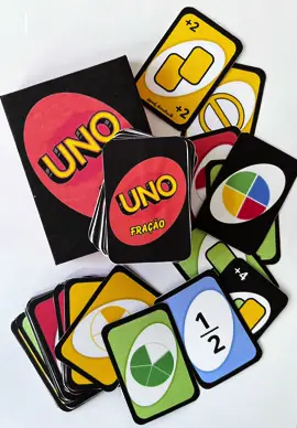UNO e as Frações  #CapCut #matematicaludica #matematicadivertida #matematicacriativa #brincareaprender #educacaomatematica #matematicastiktok #metodologiasativas #ensinofundamental #joguno 