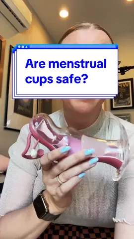 I feel very comfortable using cups and discs from a safety POV. Not only bc of the evidence but also because they’ve been in use for decades. If I had an IUD I might consider a disc over a cup based on evidence. You will want to follow the safety guidelines for wear time lengths and cleaning/sanitizing.  #periodtok #cuptokt 