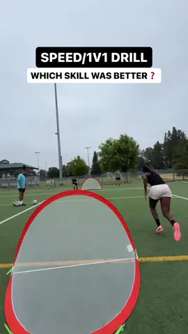 Speed/1v1 Drill. Which skill was better?⚽️ 1. Maradon 2. Iniesta  #soccerskills #footballskills #Soccer  @risingballers @ESPN FC @bleacherreport @overtimefc @433 