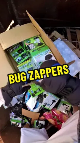 Tool store dumpster was full of brand new bug zappers and 