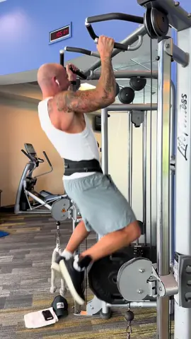 Got my weighted pull-up game on point! 💯 #GymTok #pullups #pullup #fit #fitnessmotivation #prison #prisontiktok 