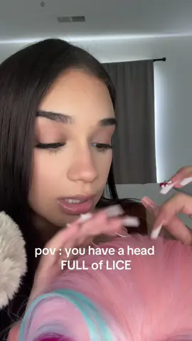 umm bestie thats gross 🤢 #asmr #asmrvideo #asmrlice #licecheck #hairplay #asmrhair #fyp 