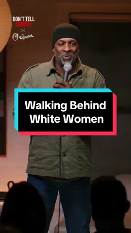 “Walking Behind White Women” 🎤: @greerbarnescomedian  Your soap is a joke! Upgrade your personal care with @Dr. Squatch  #donttellcomedy #greerbarnes #standupcomedy #jokes #storytime #beatbox #soundeffects