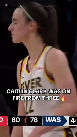 She tied a WNBA rookie record with SEVEN threes in a game 🔥 #caitlinclark #WNBA #basketball 