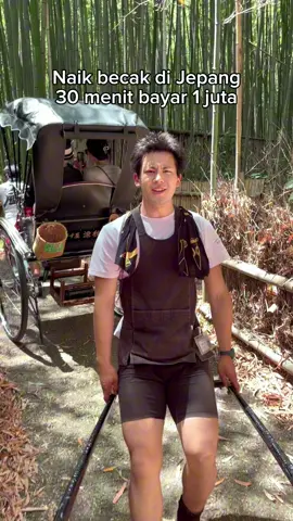 Naik Jinrikisha atau becak Jepang yg ditarik manusia, 30 menit bayar 1 juta 🇯🇵🥰 #Jinrikisha #becak #becakjepang #japan #jepang  #arashiyama #kyoto #kyotojapan #arashiyamabambooforest #AdiSyahreza #Aoi #AdiLovers #ViralDiTikTok #fyp 