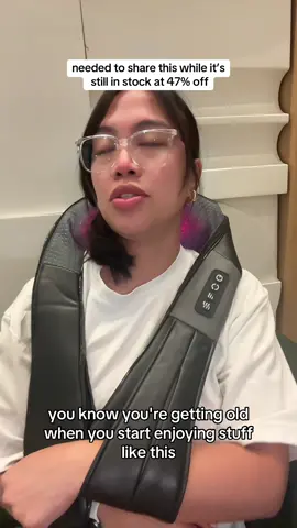 Perfect gift for dad or mom. I need to get them one if their own because I’m keeping this neck massager! #neckpainrelief #neckmassager #tiktokshopviral #tiktokshopsummersale #massage #stressreliever 