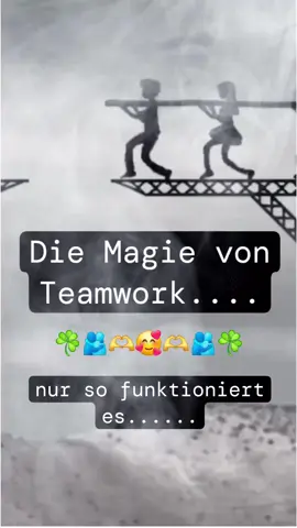 Nur im Team können wir wachsen. Sei es in einer Beziehung, im Freundeskreis oder in der Arbeit ☘️🫂🫶🥰🫶🫂☘️ #herzmensch #herzamrichtigenfleck #ü40 #Respekt #Liebe #fürdich #fürdichpage #fy #fyp #viral 
