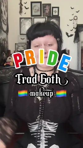 hiii gay 🦇🏳️‍🌈 happy pride everybody! Here is my ultimate trad goth pride fantasy ✨🌈 im lk obsessed! #goth #gothgirl #gothaesthetic #gothfashion #fyp #foryou #motherofhades #foryoupage #gothmakeup #Pride #pridemonth #pridemonth🏳️‍🌈  #tradgoth #tradgothmakeup #tradgothgirl #pridemakeup #rainbow #rainbowmakeup #lgbtqia @Black Moon Cosmetics @𝔇𝔯𝔬𝔭𝔇𝔢𝔞𝔡𝔊𝔬𝔯𝔤𝔢𝔬𝔲 