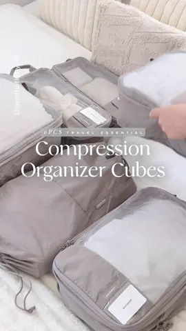 Get this para ma-MAXIMIZE mo yung SPACE sa maleta mo! Very good quality materials. Really worth it for its price! #aestheticbyzel #organizingcubes #bagsmart #bagsmartorganizer #organizer #compressionorganizer #travelorganizer 