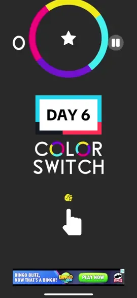 Day 6 of playing color switch Highscore: 20 Follow for my journey #mobilegame #colorswitch #fyp 