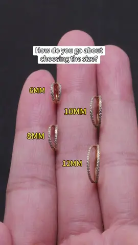 How do you go about choosing the size?🥰#nosepiercing #nose #nosering #hoops #size #jewelry #pyfツ #gold #cute 