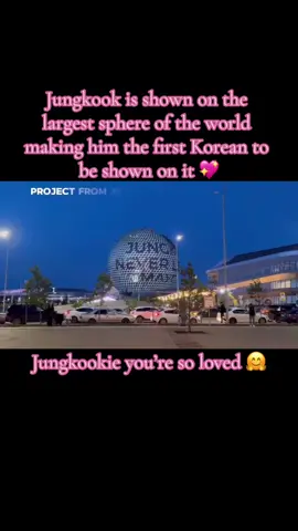 Jungkook's Kazakhstan fan project for Never Let Go in EXPO-2017 in Astana, the largest sphere in the world, making him the first Korean artist to be shown on this sphere. #jungkook #jeonjungkook #정국 #2024btsfesta #jungkook_neverletgo #bts #btsarmy #방탄소년단 #foryou #khoribtsanimekdrama #viral #kpop #neverletgo 