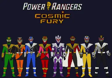 hi Rocky/Roxy here today im posting another slideshow comp art vid of my what if/re diesgns of the power rangers cosmic fury team. for this what if version tarrick joins the team & becomes the purple cosimc fury ranger but has a second form he can change to called broze defence form its a simillar thing to how sky tate from spd in the comics becomes the deku ranger & can change from a red to blue ranger form also its way to at least partily adapt the ryosoul brown/broze ranger which was a re paint of the gisorg/viod knight suit. also zayto isnt the zenith ranger with the champion colour suit instead hes still a red ranger but becuse of the morphing grid rules & becuse i still thought it was cool to have Amelia as a red ranger zayto beomes the crismson cosmic fury ranger so then we can still have a zayto as a red ranger & Amelia. then i also gave billy aka mmpr blue ranger a new cosmic themed power up form being called cosmic trisera form. i hope you all like my power rangers art & i got plenty more ranger art ideas & sentai & rider for the future & until my next post stay, golden, stay frosty & Bbbbyyyyeeeezzzzssss #powerrangerscosmicfury #powerangers #art #smallartist 