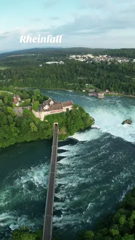 A lot of water in the stream of the Rhine .. #rheinfall #rheinfallschaffhausen #rheinfalls_switzerland #rhinefalls #waterfall #schaffhausen #schaffhausen🇨🇭📍 #grandtour #schweiz🇨🇭 #svizzera🇨🇭 #schweiz #switzerland #switzerlandnature #drone #djimini #djimini3 #djimini3pro 