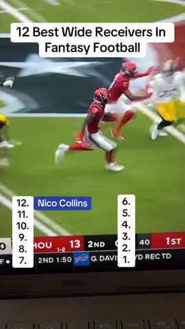 Ranking The Elite WR’s In Fantasy Football! #fantasyfootball #fantasyfootballtips #fantasyfootballadvice #foryoupage #foru #fy 
