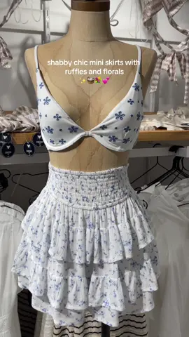 mini skirts made to have fun ✨ jump, twirl, and run in our tiered mini skirts with shorts and pockets 🧁 featuring: • hidden shorts • pockets! • smocked waist  • flowy and ethereal layers • florals and classic patterns #pinterestaesthetic #hollisterhaul #summeroutfitideas #miniskirt #coquette #milkmaid #cottagecore