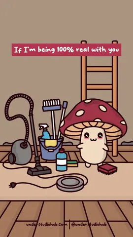 Do You Clean Your Baseboards Or Just Pretend They’re Clean? 🤔  Original Audio: @Payton  #cleaning #clean #baseboard #relatable #relate #funny #humor #mushroom #mushie #animation #cartoon #meme #animationmeme #understudio