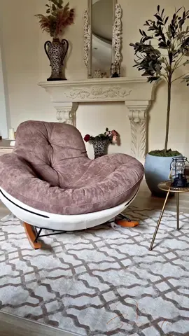 The Cocoon  Our new elegant one seater sofa is part of our new range of rocking chairs. Nestle yourself into our definition of comfort while having the ability to swing into peaceful serenity. #homedecor #mauritius🇲🇺 #homegoals #moderndesign #bespokefurniture #cozyliving #Aesthetic 