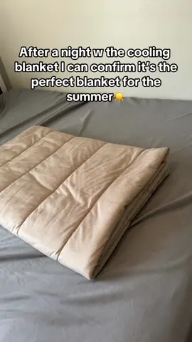 After a couple nights with the cooling blanket, i can confirm it keeps you cold. #coolingblanket #cold #Summer #viral #fypツ #xambal 
