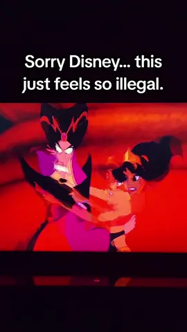 Disney's Aladdin was so wild for this scene. #disney #aladdin #disneymovie #fyp #princessjasmine #jafar #childhood #disneyprincess #disneyplus 