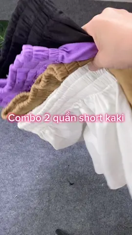 Quần short kaki phồng #quanshortkaki #quanshortnu #thoitrangnu #combo2quan #xuhuong 