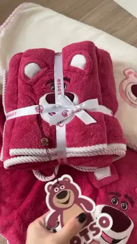 Handuk mandi Lotso 2 in 1 #fyp #lotso #handuk 