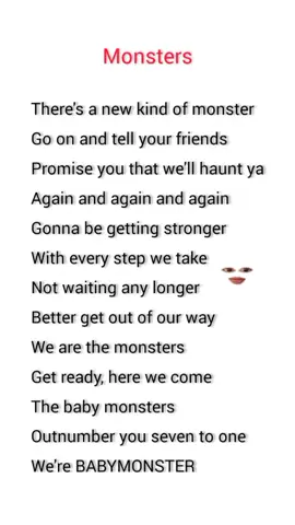 #MakeAFace pliss keren banget intronya 😭😭 #monsters #babymonster #lyrics #song #fyp #foryoupage #masukberanda 
