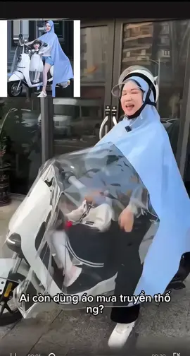 Áo Mưa Trong Suốt Có Kính Che dùng bao phê luôn ##xuhuongtiktok##giadungtienich##giadungthongminh##giadungtienloi