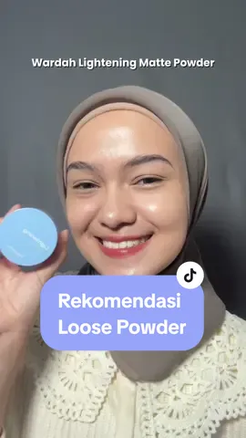 Touch Up Kit Lightening Matte Powder untuk wajah mulus tanpa terlihat cakey🤗 #mattepowder #loosepowder 