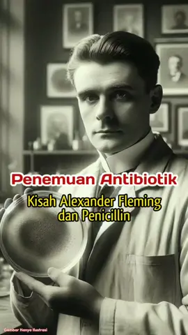 Pernahkah kamu mendengar tentang penemuan revolusioner yang menyelamatkan jutaan nyawa? Alexander Fleming, seorang ilmuwan Skotlandia, terkenal dengan penemuan penisilin, antibiotik pertama di dunia. Penemuannya secara dramatis mengubah pengobatan infeksi bakteri dan menyelamatkan jutaan nyawa. Pada tahun 1928, Fleming mengamati bahwa jamur Penicillium notatum secara tidak sengaja menghambat pertumbuhan bakteri Staphylococcus aureus dalam kultur kultur. Dia kemudian mengisolasi zat antimikroba dari jamur, yang kemudian dikenal sebagai penisilin. #PenemuanAntibiotik #AlexanderFleming #Penicillin #Sejarah #Sains #Obat-obatan #Revolusi #PenyelamatNyawa #InfeksiBakteri #pengobatan 