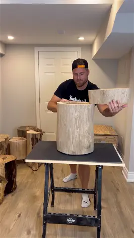 The secret stash stump 🌳 #thestumpshop #DIY #stump #woodworking #wooddecor 