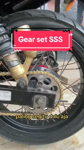 Gear set SSS untuk tiger ukuran 428 14-42 HSBT | gear set SSS #sss #hondatiger #gl200 #gl200modifikasitiger #tigerherex 