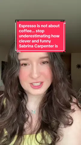 sabrina is too clever for people still not to be understanding the meaning of espresso #sabrinacarpenter #espresso #govball 