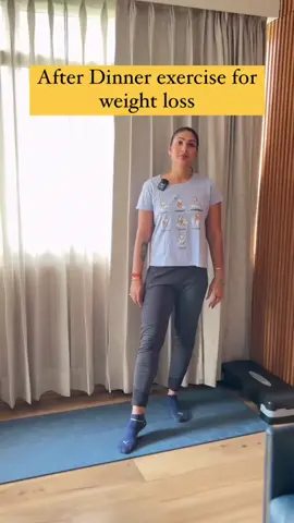 After Dinner exercise for weight loss.#fullbodyworkout #Fitness #workout #fitnessmotivation #homeworkout #motivation #gym #fit #workoutmotivation #personaltrainer #reduceweight #lovehandles #nehafunandfitness #fitnesstrainer #weightloss #fatloss #exercise #bellyfat #nehafitness #gymgirl #fitnessgoals , #workoutmotivation , #fitfam , #healthylifestyle , #exerciseisfun . 