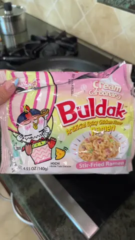 Samyang creamy carbonara noodles!