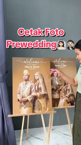 Cetak Foto Prewedding Tanpa Kaca #fyp #cetakfotomurah #cetakfoto #prewedding 