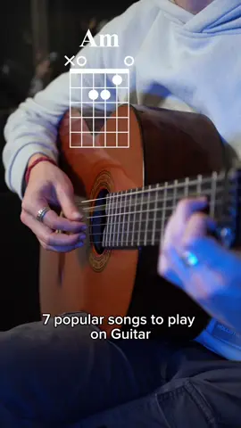 7 popular songs to play on Guitar #guitar #fyp #music #guitartok #cover #guitartutorial #guitarlesson #rostheo 