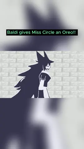 Baldi gives Miss Circle an Oreo!! #Animation #fyp