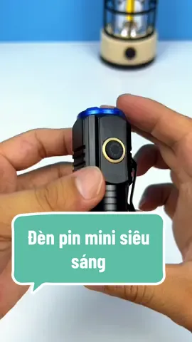Đèn pin mini siêu sáng , vỏ nhôm chống nước , cổng sạc type C , sử dụng 5h #denpinsieusang #den #denpinmini #denpincamtay 