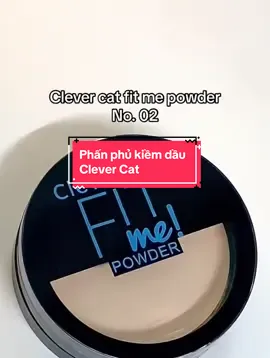 Phấn phủ dạng nén 2 tầng khô và ướt Clever Cat Fit me #lamdep #makeup #phanphu #phanphukiemdau #kemnen #mypham 