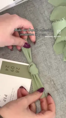 🌿 P & T 🌿 Our green invitations from our Sophie Collection 🤍 These are flying out in every colour, we also have matching menus & coming soon… orders of service!  Shop the full collection of save the dates & invitations on our website (link in bio)⬇️ www.houseofallumevents.com #weddingstationery #weddinginspiration #weddinginvitation #weddinginvitations #howto #howtoperfect #weddinghire #weddingdecor #weddingdetails #etsy #savethedate #invitations #foryou