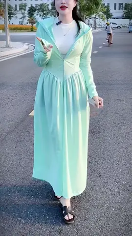 áo váy chống nắng 2 lớp chất vải hàn lạnh mát #aochongnang #aochongnang2lop #aochongnangtoanthan #thoitrangnu #xuhuong #viralvideo #fyp 